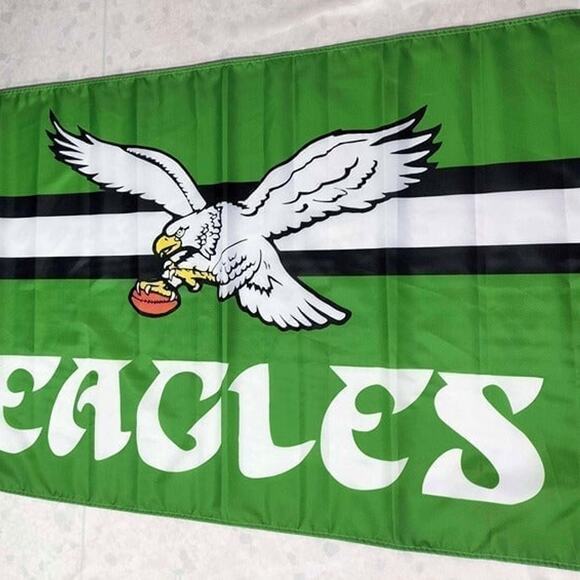 Other - Philadelphia Eagles Flag Vintage Kelly Green 3x5 Feet BRAND NEW Retro